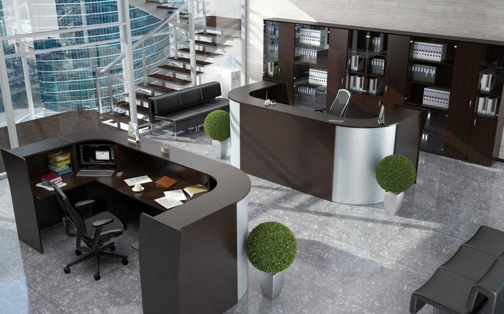 Современная стойка-ресепшн ЭДЕМ-2 - вид 2