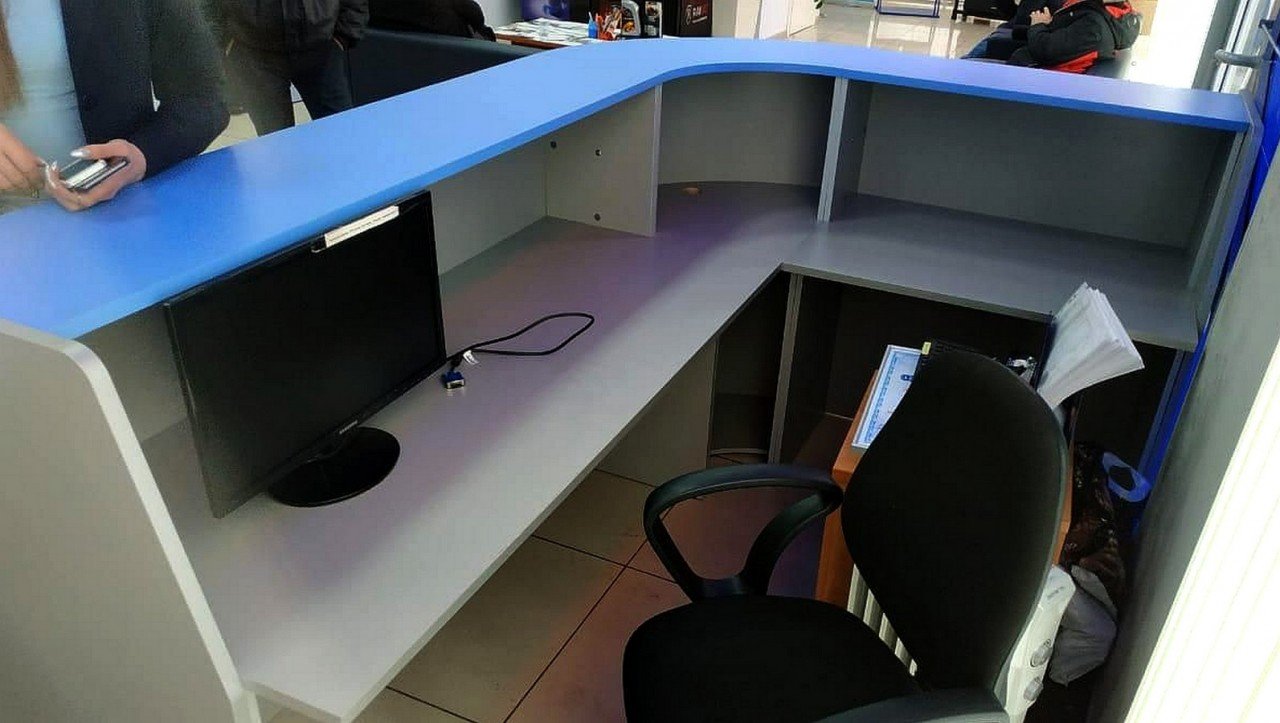 Современная стойка-ресепшн ЭДЕМ-2 - вид 7